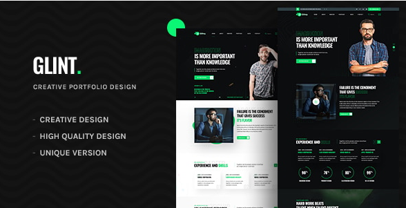 Glint - Personal Portfolio HTML Template