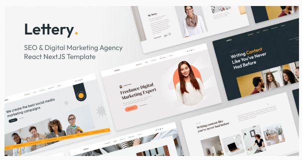 Lettery - React Agency & Portfolio NextJS Template