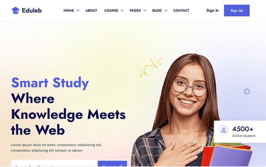 Eduleb - Education HTML Template Website Template