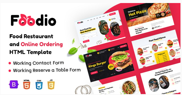 Foodio - Fast Food & Restaurant HTML Template