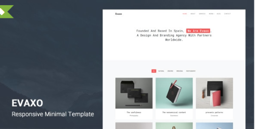 Evaxo - Responsive Minimal Template