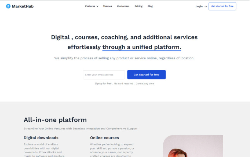 Markethub | Digital Platform Website Template