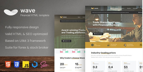 Wave - Finance and Investment HTML Template