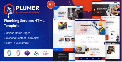 Plumer - Plumbing & Repair Service HTML Template