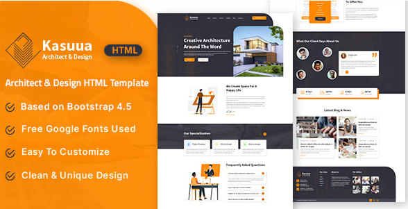 Kasuua – Architect & Design HTML Template