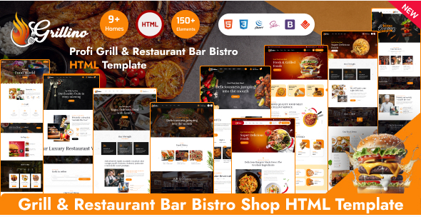 Grillino - Grill, Restaurant & Food HTML Template