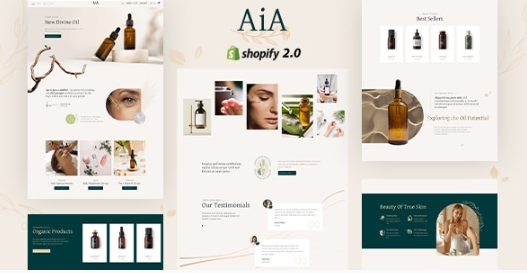 AIA - Beauty Cosmetics Shop Shopify Theme