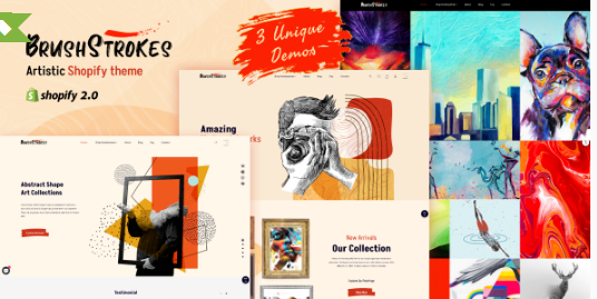 BrushStrokes - Shopify Crafts, Handmade Art Store