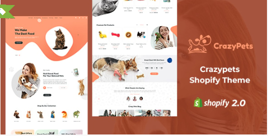 Crazy Pets - Pets Shop Shopify Theme