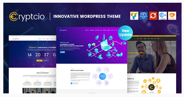 vCryptcio – Innovative WordPress Theme