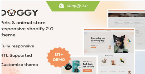 Doggy - Pets & Animals Responsive Shopify Theme
