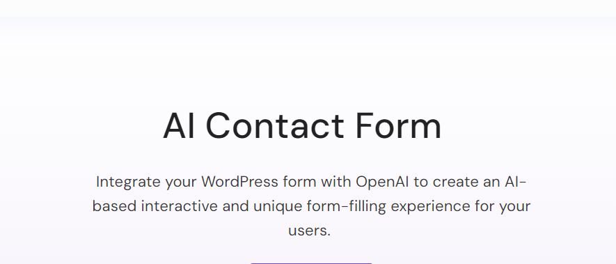 Everest Forms – AI Contact Form