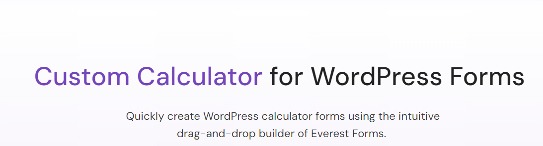 Everest Forms – Calculations