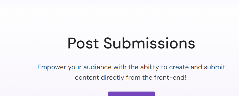 Everest Forms – Post Submissions