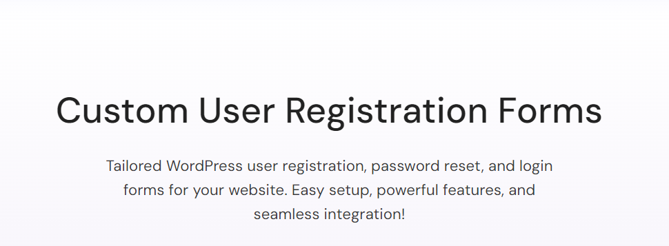 Everest Forms – User Registration