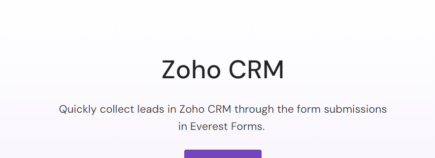 Everest Forms – Zoho CRM