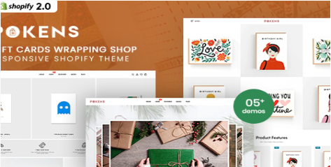 Pokens - Gift Cards Wrapping Shop Shopify Theme