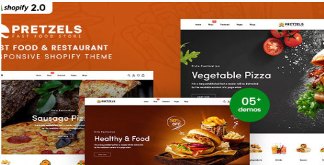 Pretzels - Fast Food & Restaurant Shopify Theme
