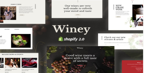 Winey - Liquor Store, Wine Shop Shopify Theme