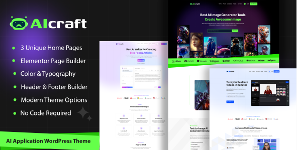 AIcraft – AI Application & Generator WordPress