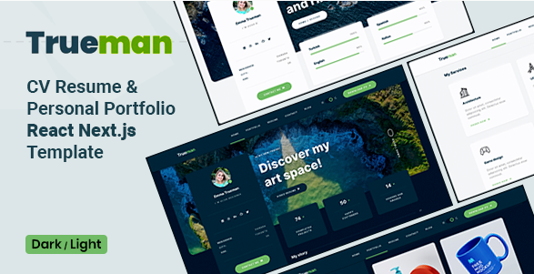 Trueman - React Personal Portfolio NextJS Template
