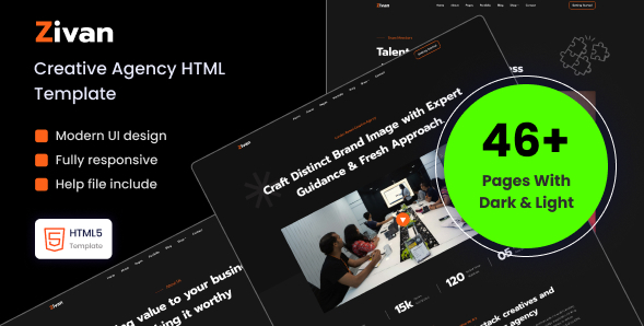 Zivan - Creative Agency Template