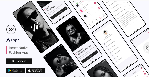 Evelin - React Native Fashion Store App | Expo SDK