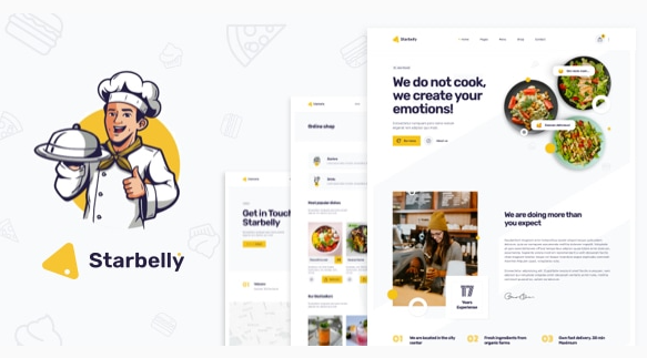 Starbelly - Restaurant & Cafe HTML Template
