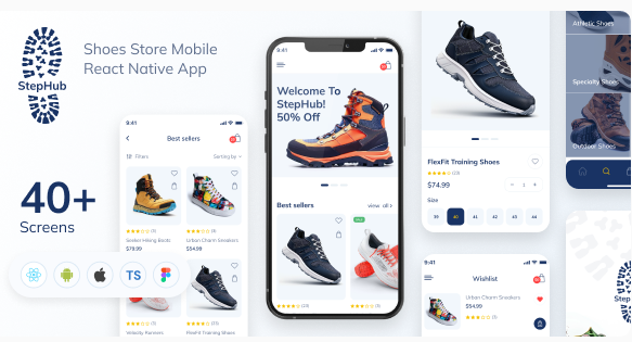 StepHub - Shoes Store Mobile App | Frontend | Expo
