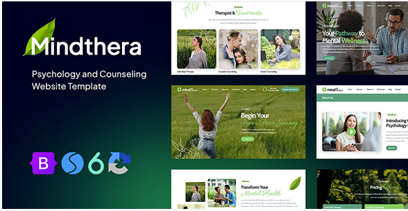 Mindthera - Psychology and Counseling Website Template