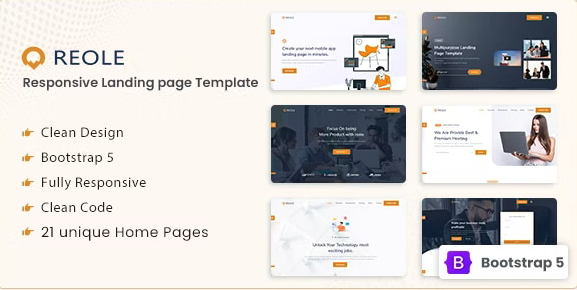 Reole - Responsive Landing Page Template