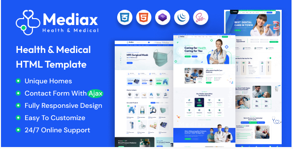 Mediax - Health & Medical Service HTML Template