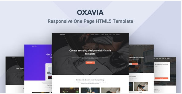 Oxavia - Responsive One Page Template