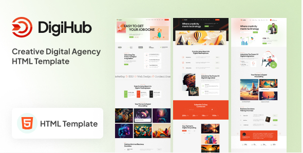 DigiHub - Digital Agency HTML Template