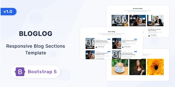 Bloglog - Bootstrap 5 Blog Section Template