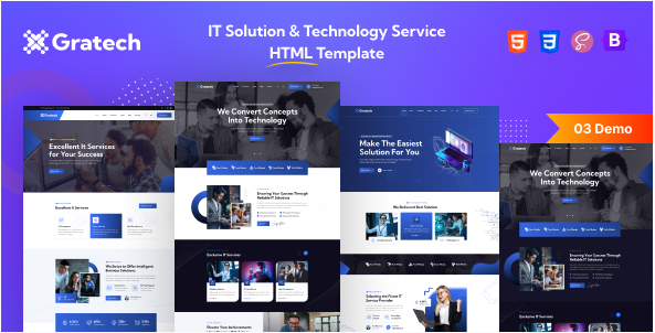 Gratech - IT Service And Technology HTML Template