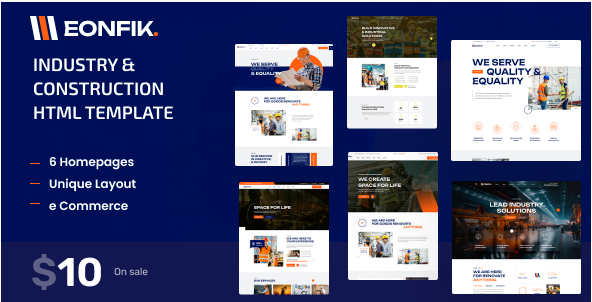 Eonfik - Construction HTML Template