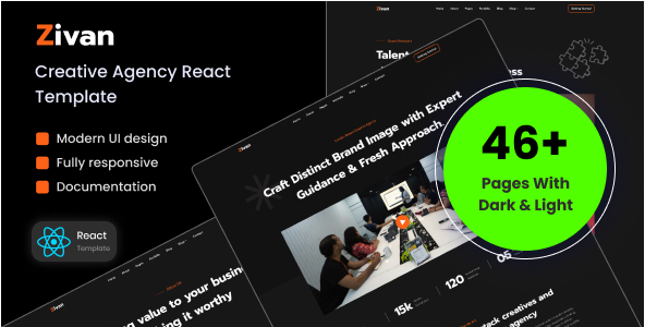 Zivan - Creative Agency React Template