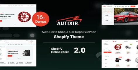 Autixir - Auto Parts Shop Shopify Theme OS