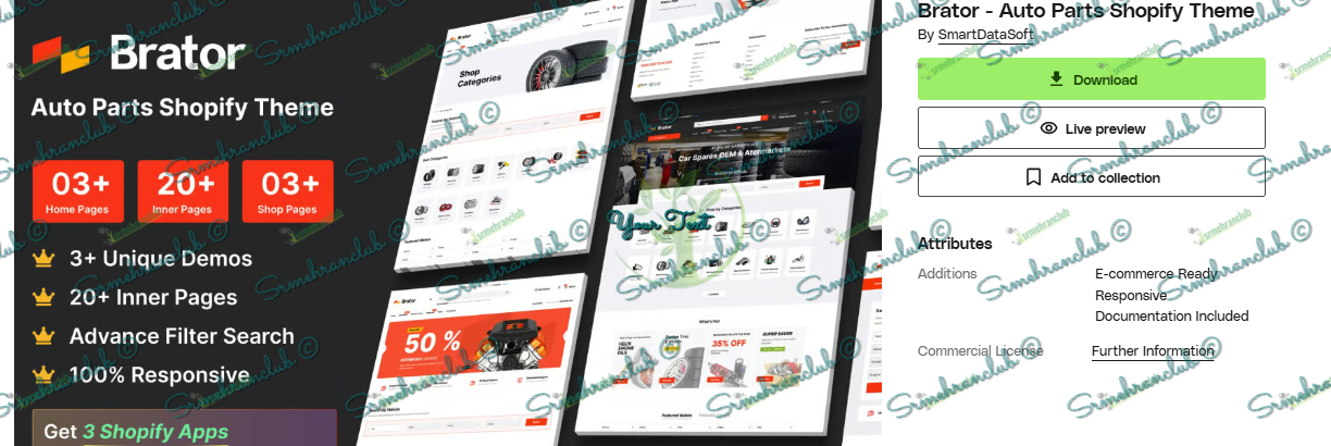 Brator - Auto Parts Shopify Theme