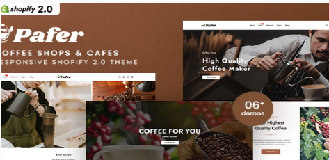 Pafer - Coffee Shops & Cafes Shopify 2.0 Theme