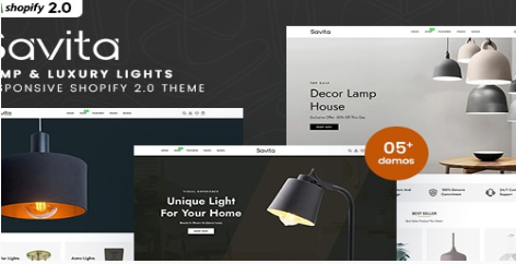 Savita - Lamp & Luxury Lights Shopify 2.0 Theme