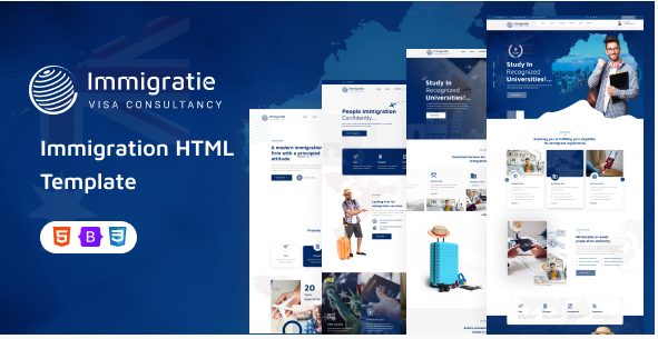 Immigratie - immigration and Visa Consulting HTML Template