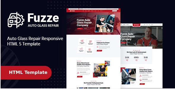 Fuzze - Auto Glass Repair HTML Template