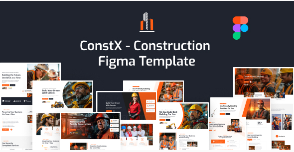 ConstX - Construction Figma Template