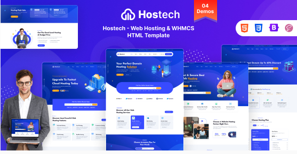 Hostech - Web Hosting Service HTML Template