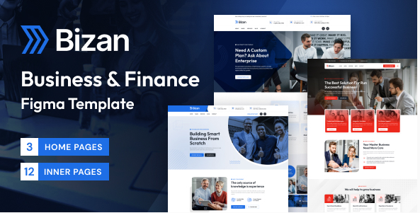 Bizan – Business & Finance Consulting Figma Template