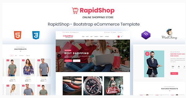 RapidShop - eCommerce Bootstrap HTML Template