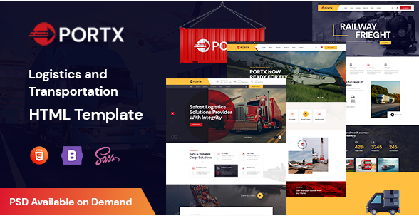 Portx - Logistics and Transportation HTML Template