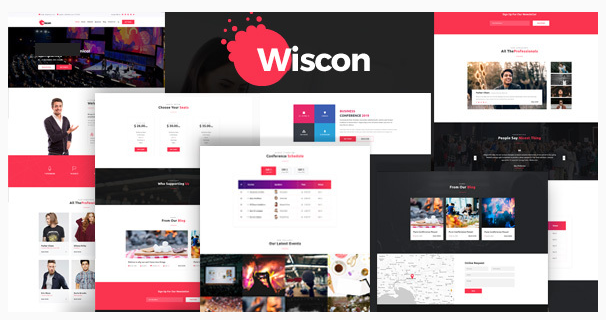 Wiscon - Conference & Event HTML Template